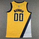 Maillot de Basket #00 Mathurin Pacers 22-23 Jaune Brodé